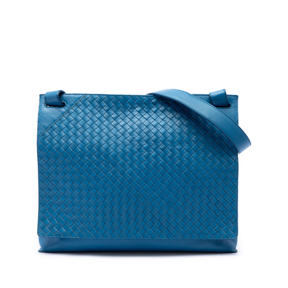 Pre-Loved Bottega Veneta Nappa Intrecciato Flap Crossbody